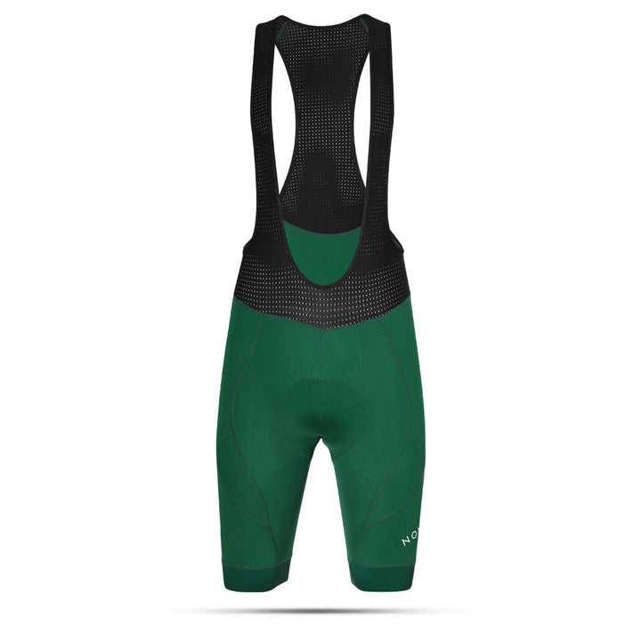 Pro-Level Groene Bib Shorts met Ondersteunende Pasvorm – Nomad Bib Shorts Groen