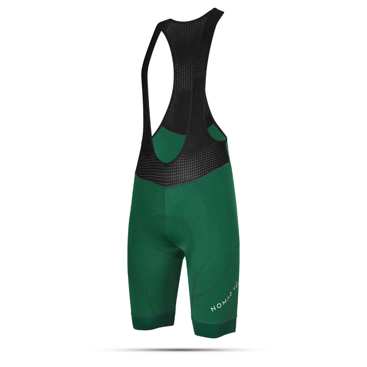 Pro-Level Groene Bib Shorts met Ondersteunende Pasvorm – Nomad Bib Shorts Groen